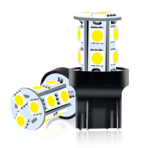 7443 W21/5W 9715R T20 High Brightness 5050 LED Chips 2 Pcs 12V For Automotive Turn Signal Clearence Parking Reading Width Lights