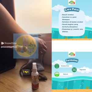 NomNom Cluppy Shampoo Anti Kutu untuk Kucing dan Anjing - Shampoo Anti Fungal & Tick 250ml