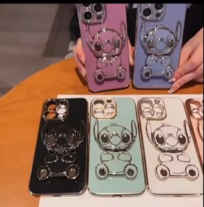 เคส สติชกระจก ขาตั้ง หมุนได้  360องศา สำหรับรุ่น Infinix Hot12i Hot20i Hot30 Hot30i เคสฝาหลังนิ้ม กันกระเเทรก การ์ตูน น่ารัก