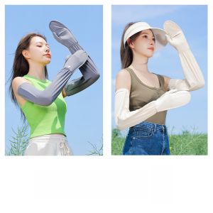 MiiOW | Tay áo chống nắng bằng lụa băng MiiOW mùa hè 2023 Tay áo chống nắng nhẹ rộng rãi thoáng khí thoải mái cho nam và nữ