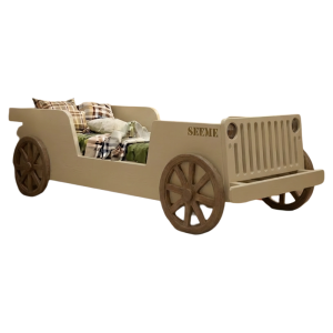 XILIMEI | Vintage Style Boys Wooden Car Bed For Small Spaces