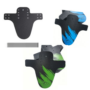 1PCS/2PC Bicycle Fender Mountain Carbon Pattern Bike Mud Guard For Front Rear Wheel Mudguard Ultralight Cycling MTB Fender Parts