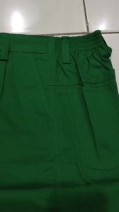 Setelan Seragam Sekolah Madrasah MI MDA Lis Hijau Laki-Laki