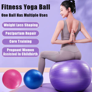 Yoga Ball 55/65/75CM Yoga Training Ball Relax Relieve Anti Burst Exercise Slimming Bola Yoga Ball Exercise Training Balance Pilates Massage Home Gym Body Building 瑜伽球