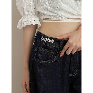 Nút Thắt Bướm Cạp Cao Bằng Kim Loại Có Thể Điều Chỉnh Nút Cố Định Cạp Quần Denim Phụ Kiện Thời Trang Nữ Ngọt Ngào