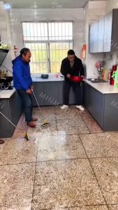 3in1 แปรงขัด พร้อมที่รีดน้ำ แปรงถูพื้น และแปรงห้องน้ำ หมุนได้ 180องศา