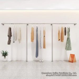 Simple and Elegant Wall & Floor Hanging Display Clothing Rack