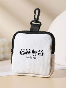 One panda patterned large capacity coin wallet digital printed coin wallet and storage bag are ideal choices for gifs