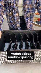 Mainland Storage Box Organizer Lemari Pakaian Kotak Pembatas Baju Celana Serbaguna Tempat Penyimpanan Pakaian Terorganisir Box Besar Kotak Penyimpanan Pakaian Stackable Lipat HDK316