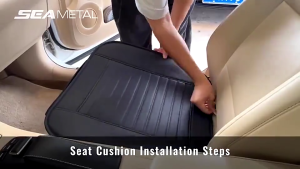 SEAMETAL Car Front and Back Seat Cover Breathable PU Leather Universal Pad Mat Cushion Kusyen Cover kereta Car Protector Pads