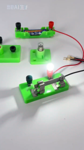 电路实验套装 26Pcs Circuit Experiment Kit Kids STEM Science Educational Learning Physics DIY Series Parallel School Toy