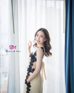 Backless Tie Back Decorated Corded Lace Woven Tweed Long Pants Side Pockets Jumpsuit - P010-124