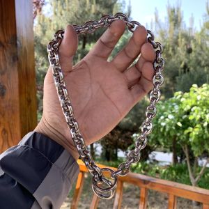 Dây Chuyền Bằng Thép Không Gỉ Hình Tròn Dày 5mm Cho Chó Golden Retriever Labrador Dachshund Bull Terrier Trung Bình Và Lớn