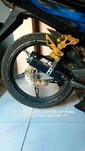 Knalpot SC Coating Hitam & Aksesoris Motor Supra X