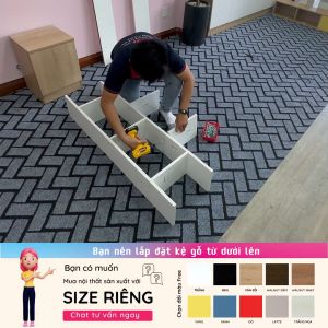 Kệ Sách Treo Tường Gỗ Phong Cách Hiện Đại Thương Hiệu SMLIFE (Nhiều mẫu có thể đổi Size và màu sắc)
