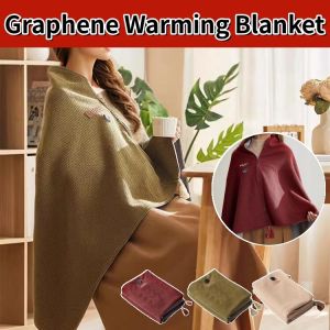 USB Heated Graphene Warming Blanket Heated Shawl Electric Heating Warming Blanket