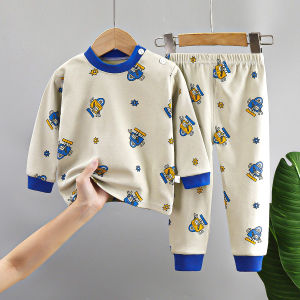 Pure Cotton A-Class Baby Warmth Two-Piece Set Childrens Autumn Clothes Boys Girls Innerwear Sleepwear Comfortable Soft Cotton
