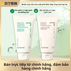 Nước Rửa Mặt Dạng Gel Innisfree Green Tea Volcanic Mud Dành Cho Nam Kiểm Soát Dầu Dưỡng Ẩm Bằng Axit Amin Tạo Bọt