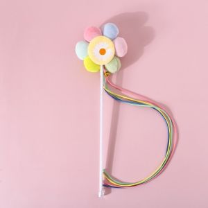 PE-376 ไม้ตกแมว สีพาสเทลสุดคิวท์ มีเสียงกระดิ่ง ของเล่นแมว ของเล่นฝึกทักษะ ราคาถูก พร้อมส่ง🥰👍🏻