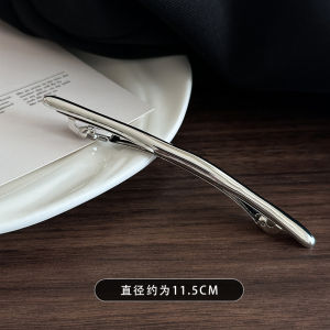 Normcore Liquid Metal Line Barrettes Womens Back Head Side Clip Ins Easiest for Match Personalized Minority Headdress