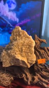 Mảnh đá Thạch Anh vàng Citrine lấp lánh tự nhiên thiên nhiên năng lượng tài lộc phong thủy mã 414