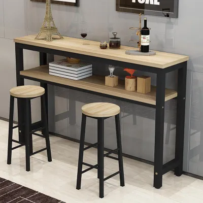 Simple Bar Table For Home Use Against Wall