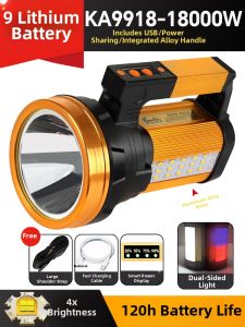 High-Power Super-Bright Long-Range Handheld Flashlight