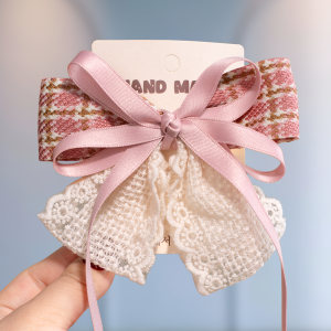 Princess Style Hair Accessories Red Butterfly Knot Headwear for Girls Beautiful Hair Clips Baby New Year Childrens Head Flowers