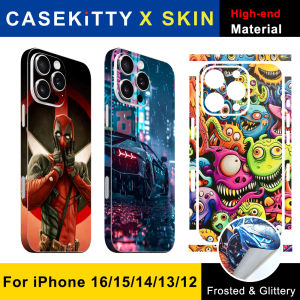 CASEKiTTY Skin For iPhone 16 15 Pro Max Back Film 14 Plus Sticker 12 13 Mini Protective Decal Wrap Personalized Screen Protector