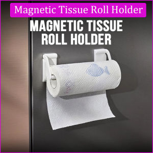 ชั้นวางกระดาษแม่เหล็กปรับได้ม้วนกระดาษทิชชู่เช็ดห้องครัวห้องครัวแบบเปียกที่จัดระเบียบแบบม้วนออแกไนเซอร์จัดเก็บไม่มีชั้นสว่านสำหรับห้องน้ำภาชนะม้วนชุดอุปกรณ์ห้องน้ำ