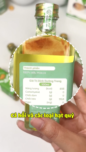 Dầu Ăn Dặm Cho Bé Anpaso - Dầu OIiu Óc Chó Cá Hồi Mè Đen Gấc Macca 50ml & 100ml