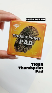 TIGER Thumbprint Pad | Black ink | Fingerprint Ink Pad |116