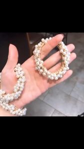 F4 Ikat Rambut Korea Full Mutiara Kuncir Karet Kunciran Rambut Aksesories Rambut Wanita IPD001