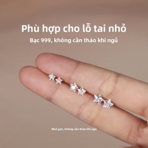 DAISY DREAM | Bông Tai Ngôi Sao Năm Đỉnh Bạc Sát 999