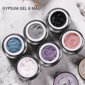 Sơn Gel Vẽ Móng Vendeeni 6 Màu 10ml Sử Dụng Đèn UV/LED Tẩy Được Thân Thiện Với Môi Trường Chất Liệu Thạch Cao Khắc Dành Cho Trang Trí Móng.