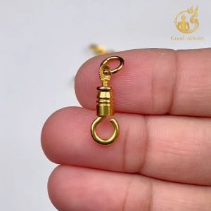 ตะขอเกลียวพระงานทองเลเซอร์ แบบหมุน ตะขอห้อยพระ ที่ห้อยพระ สวยงาม แข็งแรง คุณภาพดี ใช้งานง่าย