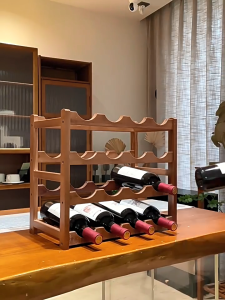 Wood Red Wine Rack Holder Decoration Creative Wine Bottle Rack Home European Bamboo Wine Stand