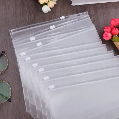 10PCS A6 Binder กระเป๋า 6 หลุมเงินสดซองสําหรับ Budgetingซิปโฟลเดอร์สําหรับ 6-Ring Binderกันน้ํา PVC Organizer