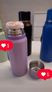 Stainless Steel 304 Tahan Panas 750ml Thermal Flask Water Bottle Vacuum Insulated Bottle 春见吊带保温瓶