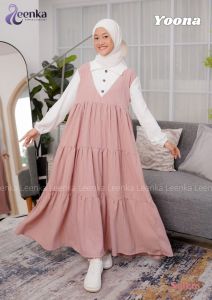 Gamis Anak Perempuan Yoona by Leenka 5-14th Long Dress Korean Style