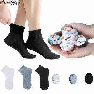 Ruizhijzg Womans And Mens Cotton Disposable Travel Socks Ladies Girls Boys Washable Compression Socks Portable Compression Cotton Sock For Business Trips Sweat-Absorbent Breathable Socks