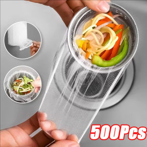 100/500pcs Kitchen Sink Anti Clogging Garbage Bag Disposable Drain Debris Filter Net Bag Drain Debris Filter Garbage Bag For Collecting Kitchen Food Waste