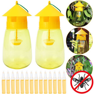 Garden Fruit Fly Trap Set Plastic Transparent Anti Flies Traps Environmentally Insect Catchers Orchard Pest Control Tools