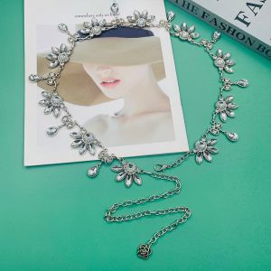 Elegant Metal Belly Dance Waist Chain Accessory for Women Diamond Embedded Skirt Versatile Dance Belt with Tassel Ladies