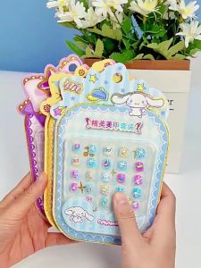 SANRIO สติกเกอร์ ลายการ์ตูน Kuromi น่ารัก สําหรับติดตกแต่งเล็บเด็