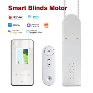 Zigbee Smart Blind Motor Wifi Automatic Electric Roller Shutter App Control Curtain Driver with Alexa & Google Assistant