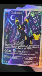 Funism | Self Made English DIY 30TH Umbreon Espeon Leafeon Eevee Vaporeon Flareon Glaceon Sylveon Jolteon Game Card Toy