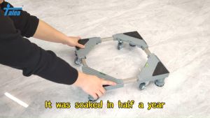 Talea Washing Machine Base Bracket length expansion and contraction 620-420MMMulti-functional Movable Adjustable Base Stainless SteelFour Pillarfour Pipes and four Wheels TY005C001