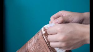 Wallpaper Wood Flute Design PVC Self adhesive Waterproof Wall Paper Sticker Fabric Safety Home Decor Wall covering For Living Room