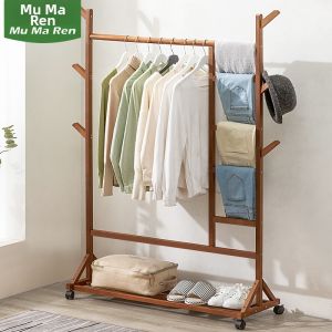 Moveable Freestanding Multi-functional Clothes Rack